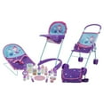thumbnail image 1 of 509 Mermaid 19 Piece Doll Travel, Feed, Sleep n Play Set - Folding Doll Stroller, Bouncer, Highchair, Diaper Bag/Handbag, Kids 3+, 1 of 7