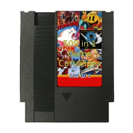509 in 1 Forever Duo Games Cartridge for NES - Multicart 8 bit 72 pin Retro Classic Black Shell