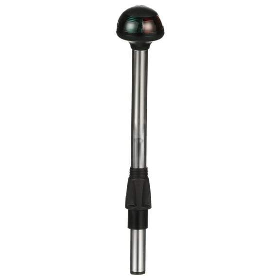 5091-10-7 Bi-Color Stowaway 1-Mile Sidelights, 10-Inch Angled Pole, 225-Degree Visibility for Boats Up to 39.4 Feet