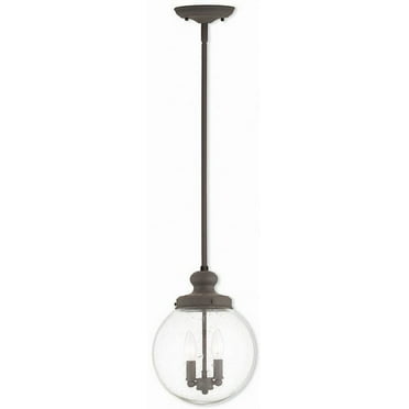 50914-07-Livex Lighting-Northampton - 2 Light Pendant in Coastal Style - 10 Inches wide by 14.75 Inches high-Bronze Finish