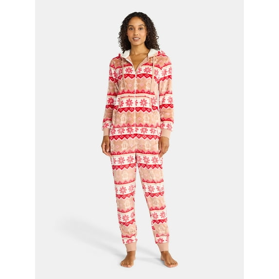 Holiday Time Women's Cabin Union Suit, Sizes XS-3X