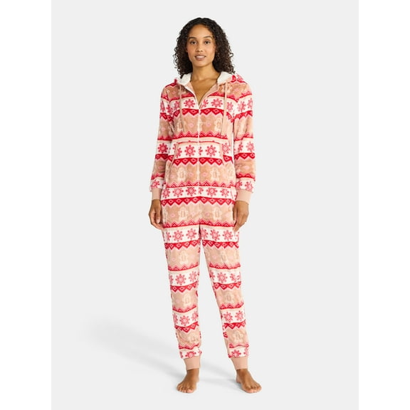 Holiday Time Women's Cabin Union Suit, Sizes XS-3X