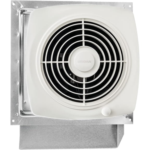 509S Through-the-Wall Ventilation Fan, White Cover, On/Off Switch, 200 CFM, 8.5 Sones, 8"