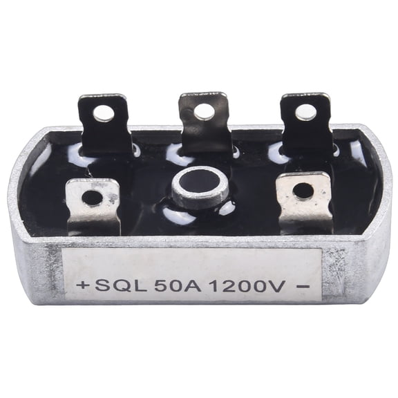 50A 1000V Three Phase Bridge Rectifier, Electrically Isolated Metal Case Diode Module for Wind Turbine Generator and Industrial Power Supply Applications(A)