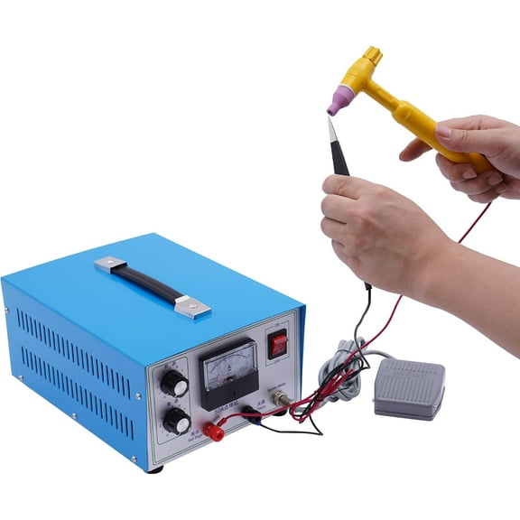 50A 500W Pulse Jewelry Welder Spot Welder Machine, DH-670 Adjustable Power Permanent Jewelry Welder for Glasses Repair, Jewelry, Handicrafts (0.5-1.2mm/0.01-0.04in)