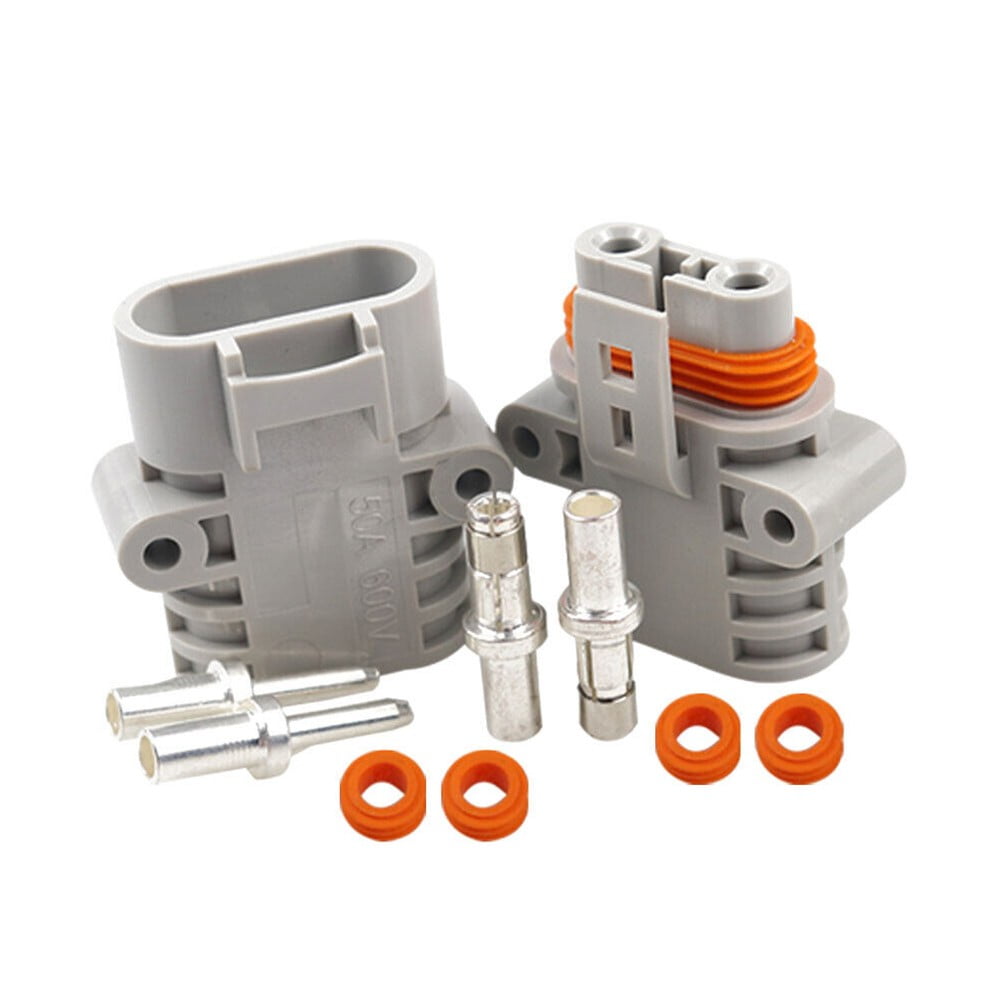 50A 600V High Power Male/Female Connector Straight Plug for Electric