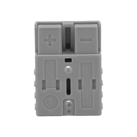 50A 600V Plug,50A 600V Connector Double Pole High Current Power Supply Plug Connector for Solar Panel Dual Battery System