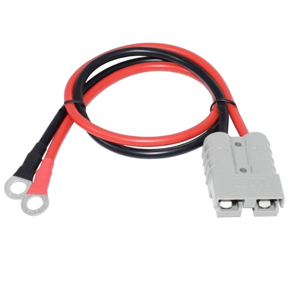 50A Anderson Plug to O Ring Terminal Connection Cable Power Connector Cord Wire for Solar Battery Charging Below 36V