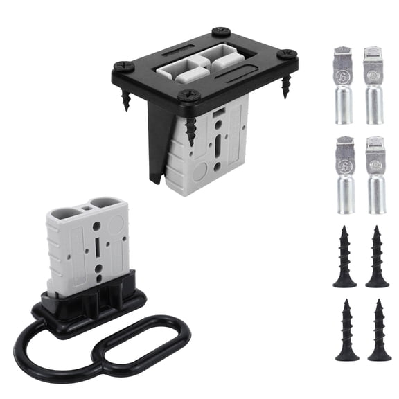 Strong 50A Plastic Base Plugs Panel Mount for Automotive & Marine Applications
