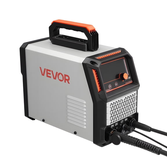 50A Dual Voltage Plasma Cutter with Digital Display - Non-Touch Pilot Arc, IGBT Inverter, 2T/4T Mode & Adjustable Pre-Flow/Post-Flow Timing for Home and Shop Use