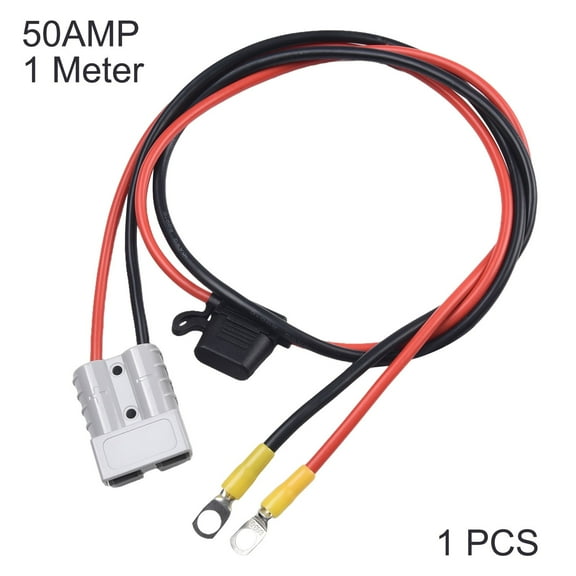 50A Wiring Kit Battery Cable Quick Connect Wire 12V 6m For Anderson Type P-lug Battery Cable Quick Connect 600V 8AWG Kits Tool