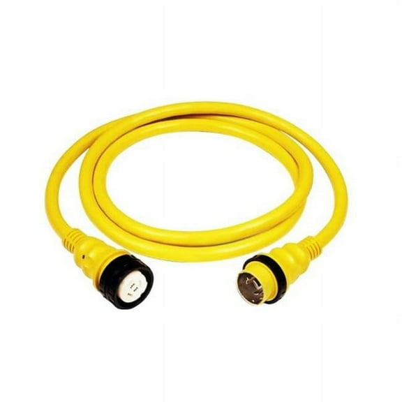 50Amp 125-250V Shore Power Cable - Yellow - 50 in.