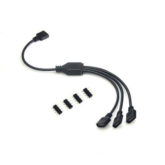 50CM 1 to 3 RGB Splitter Cable - 2 per Pack
