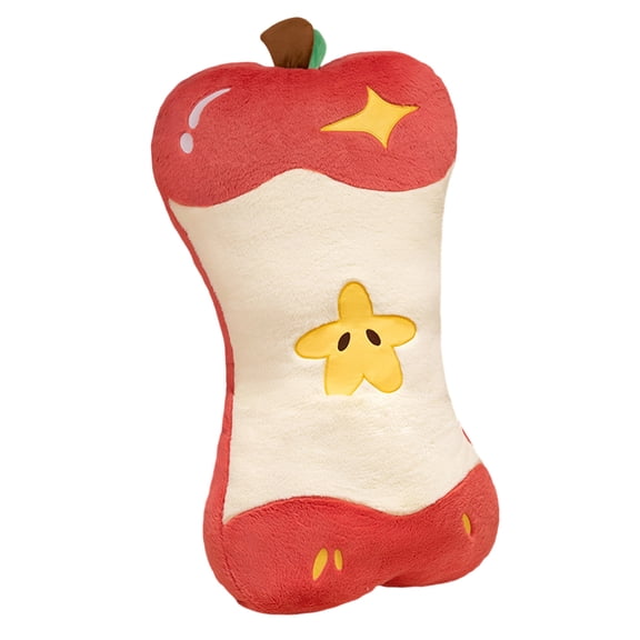 50CM Cartoon Soft Stuffed Plush Apple Core Shaped Pillow Stuffed Soft Cushion Decorative Fruit Pattern Toy for Sofa Bed Office Home Decor Gift(Watermelon Red)