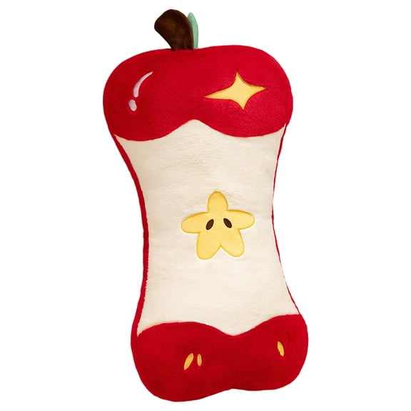 50CM Cartoon Soft Stuffed Plush Apple Core Shaped Pillow Stuffed Soft Cushion Decorative Fruit Pattern Toy for Sofa Bed Office Home Decor Gift (Red)