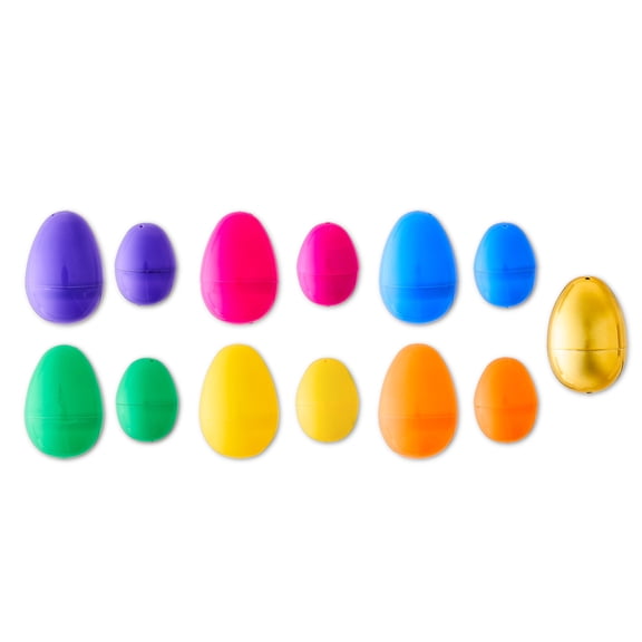 Multicolor Prefilled Eggs with Gold Egg, 50 Count, Easter by Way To Celebrate