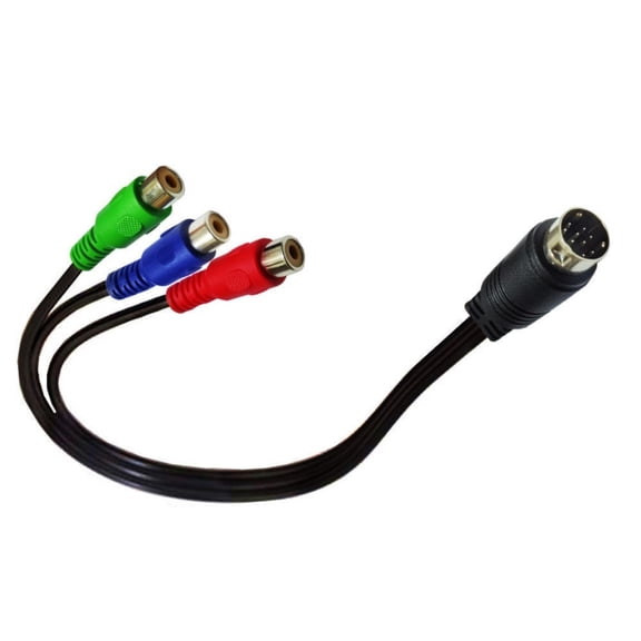 50Cm 9Pin To 3RCA Female AV Cable For TVs And Gaming Consoles