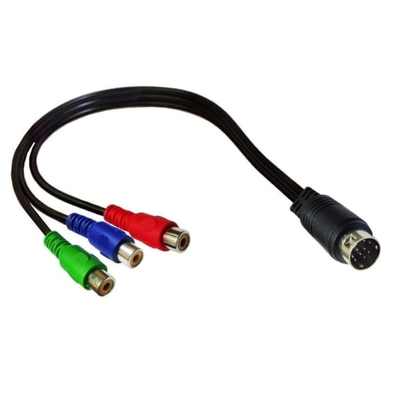 50Cm 9Pin To 3RCA Female AV Cable For TVs And Gaming Consoles