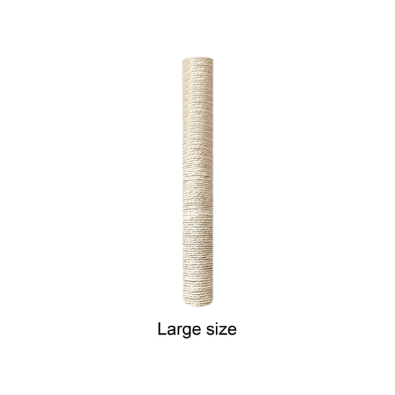 50Cm Length 8Cm Diameter White Sisal Cat Scratching Post O Giant For Cages Durable Claw Grinding Activity Toy