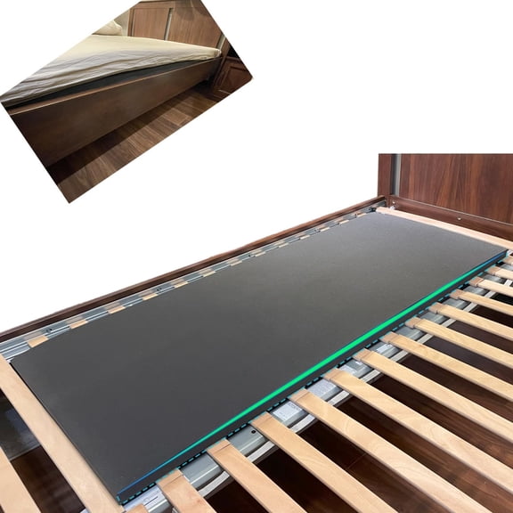 50D High-Density Sponge Sagging Mattress Support – 2” Thick Black Bed Board for Under Mattress, Firm Support Pad to Fix Sagging & Sinking Beds (1”-2” Deep), Extends Mattress Life, 47" x 25" x 2"