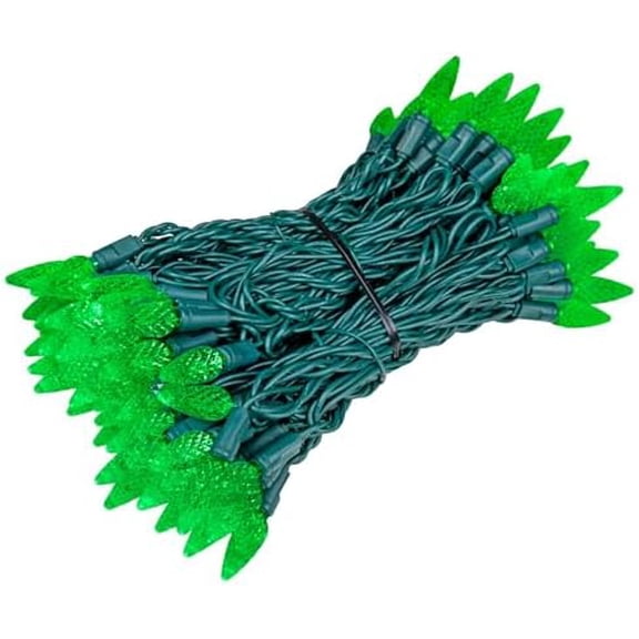 50FT 100 LED C6 LED Christmas String Lights, Outdoor Christmas Tree Commercial Grade LED String Lights, Permanent Christmas Lights Outdoor Tree Decorations Outdoor (Blue)$$Tools & Hardware Other