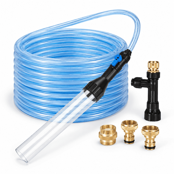 50FT Aquarium Gravel Cleaner Siphon Fish Tank Water Change Tool