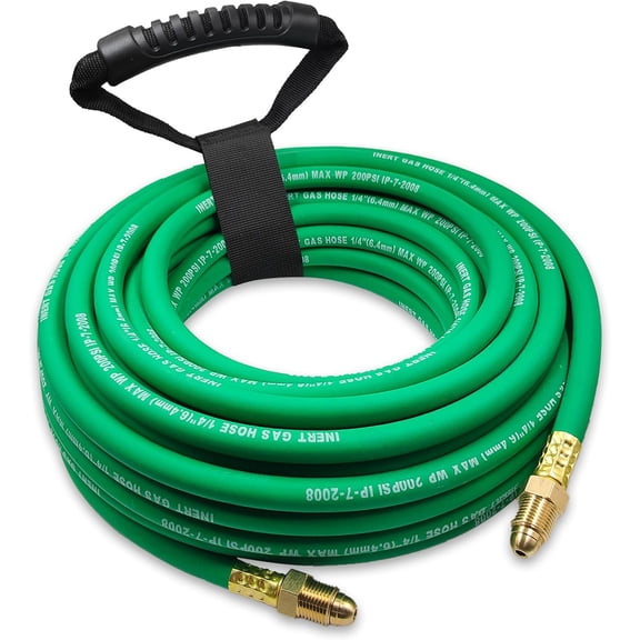 50FT Argon Gas GANGZI, Inert Gas Welding GANGZIs for MIG/TIG Welding RegulatorArgon/CO2 Flowmeter Regulator GANGZI, 5/8" UNF-18RH, NPT Fittings, Welding Accessories for MIG/TIG Welder