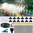 thumbnail image 1 of 50 FT Drip Irrigation Kit with Adjustable Nozzles and Quick Connect, Automatic Garden Drip Irrigation System for Raised Bed Garden, Greenhouse, Containers, Potted Plants, 1 of 10