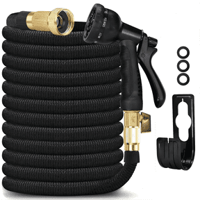 50FT Expandable Water Hose – Flexible Lightweight No-Kink Garden Hose for Outdoor Watering, Car Wash, Lawn & Yard with Leakproof Brass Fittings, Durable Expanding Water Hoses