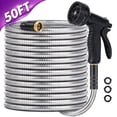 thumbnail image 1 of Kisportee 50 ft Heavy Duty Metal Garden Hose, 1 of 12