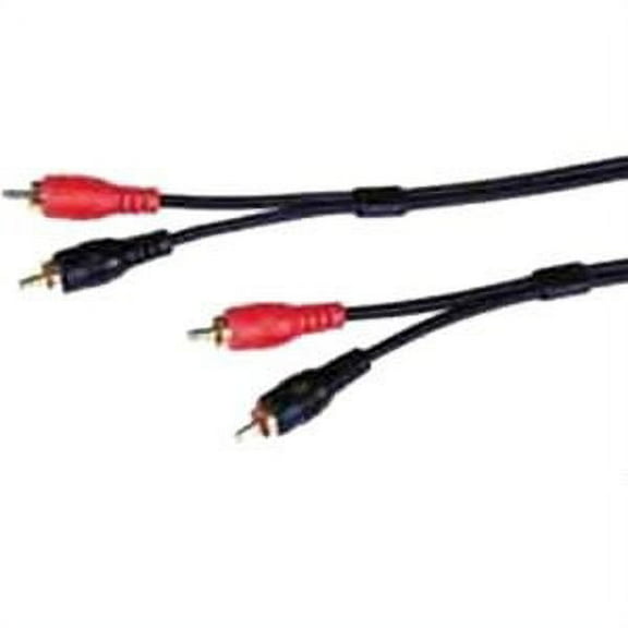 50FT STEREO GOLD RCA AUDIO CABLE STANDARD SERIES LIFETIME WARR