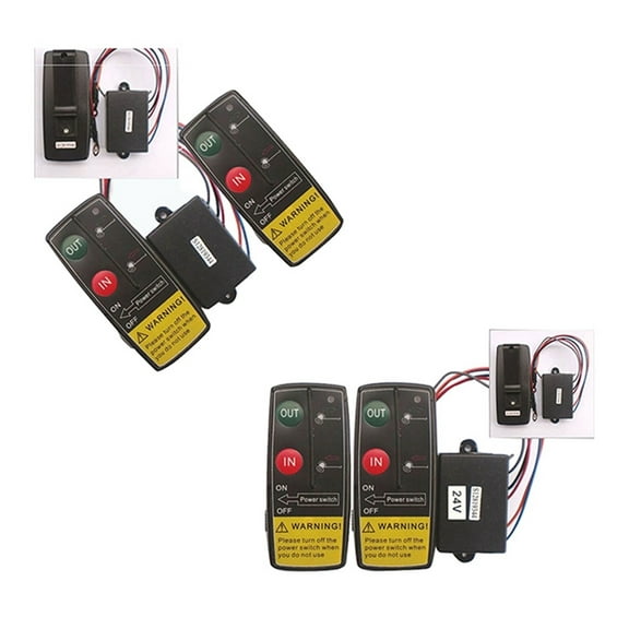 50Ft Auto Wireless Console Winch Remote Control Car Manual Transmitter Button Console For Car Atv Suv Truck