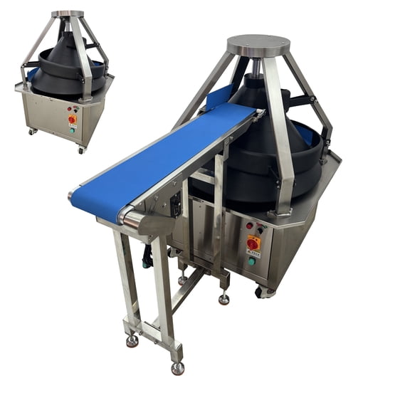 50G-950G Dough Rolling Rounder Machine Conveyor Belt Conical Spiral Baking Pizza Dough Processing 110V