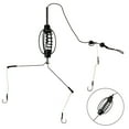 50G Carp Fishing Feeder Fishing Baits Cages Hook Rig Set Inline Feeder