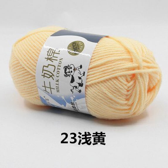 50G Yarn Milk Cotton Crochet Yarn Anti-Pilling Fine Quality Hand Knitting Thread for Cardigan Scarf Hat Sweater Doll