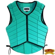 50HS Small Hilason Adult Safety Equestrian Eventing Protective Vest Turquoise