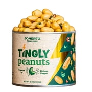 50Hertz Tingly Peanuts 5.5 oz Can 1 Pack   Extra Large Crunchy Peanuts with Sichuan Pepper Szechuan Peppercorn   Tongue-Tingling Mala Numbing Snacks   35g Protein, Natural Dry Mouth Relief