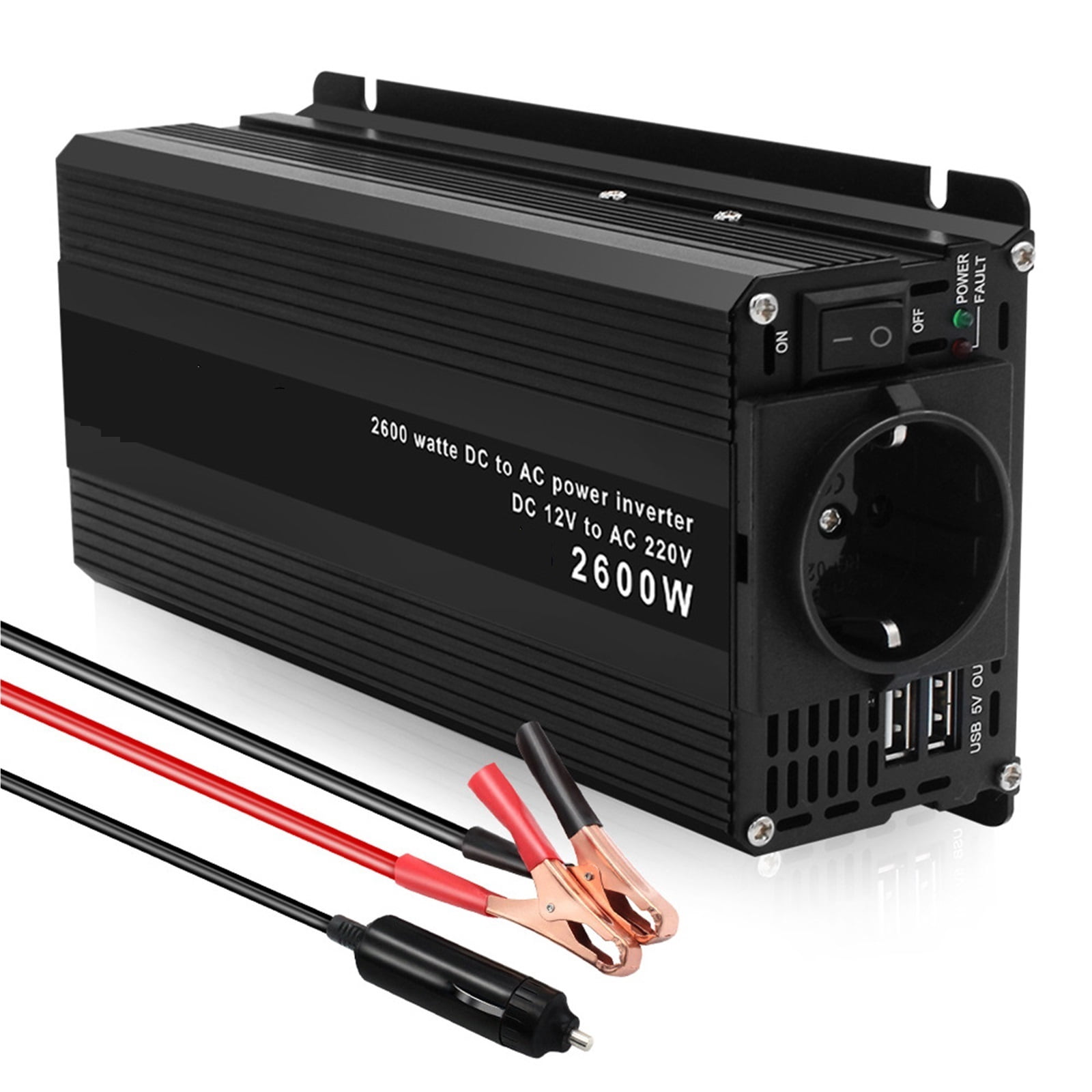 50Hz/60Hz Car Inverter DC12V To AC 220 Power 1500W/2600W Home Inverter ...