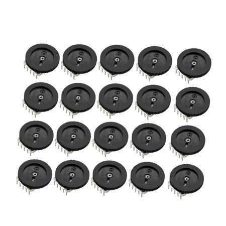 50K Ohm Dial Wheel Potentiometer for Audio Stereo Volume Switch Control 16x2mm,20Pcs