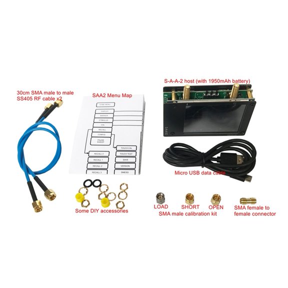 50KHz-3GHz 3G Vector Network Analyzer S-A-A-2 VNA V2 Antenna Analyzer Shortwave HF VHF UHF With Housing VNA Set ,Compact and Powerful
