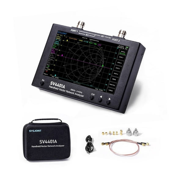 50KHz-4.4GHz VNA Vector Network Analyzer MF LF HF VHF UHF Frequency With 7 Inch Touchable Screen 8GB Built-in Memory Card ,Efficient and Worthwhile
