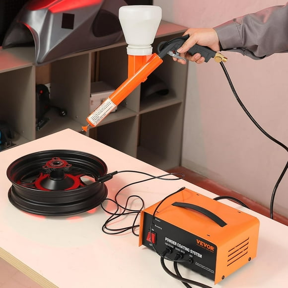 50KV Electrostatic Powder Coating Kit with Foot Switch for Home and Commercial Use