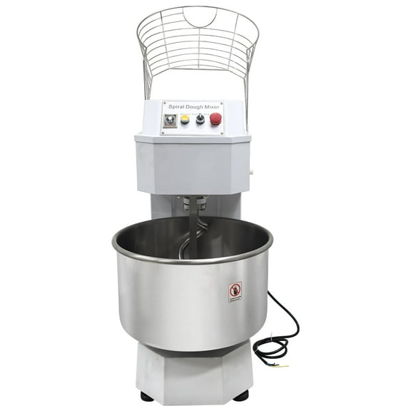 50L/52.8QT Dual-action Dual-speed Dough Mixer Spiral Mixer Frequency Conversion Silent 220V