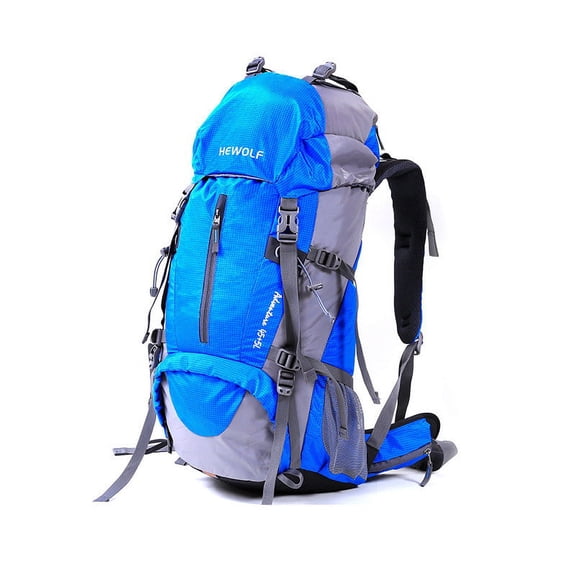 50L Backpack Men And Women Outdoor Leisure Mountaineering Bag,Orange