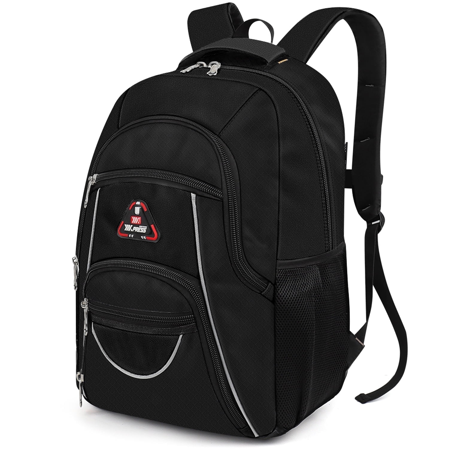 Extra Large Travel Backpack with Laptop Pocket,35L Lightweight Travel Work College School Bag for Men and Women,Black,06512