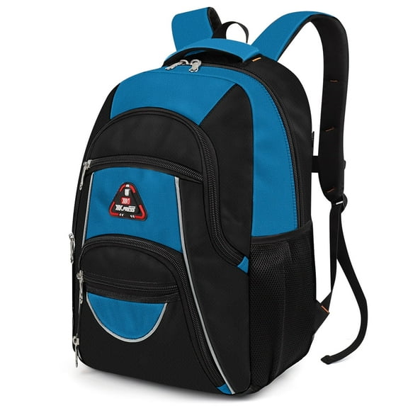 Extra Large Travel Backpack with Laptop Pocket,35L Lightweight Travel Work College School Bag for Men and Women,Blue,06512