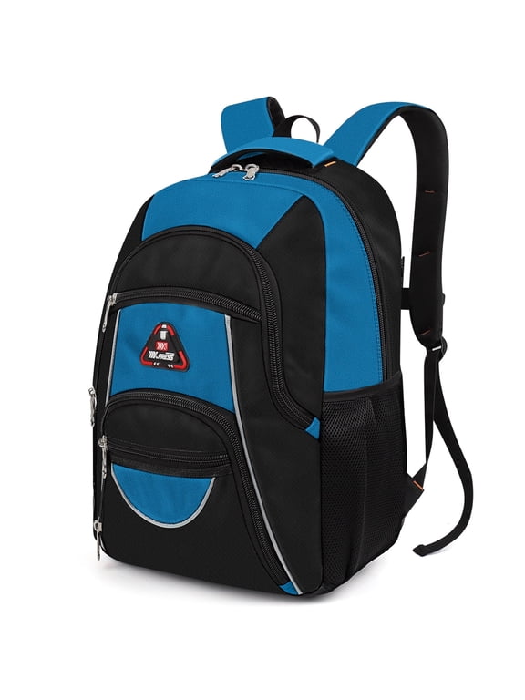 Extra Large Travel Backpack with Laptop Pocket,35L Lightweight Travel Work College School Bag for Men and Women,Blue,06512