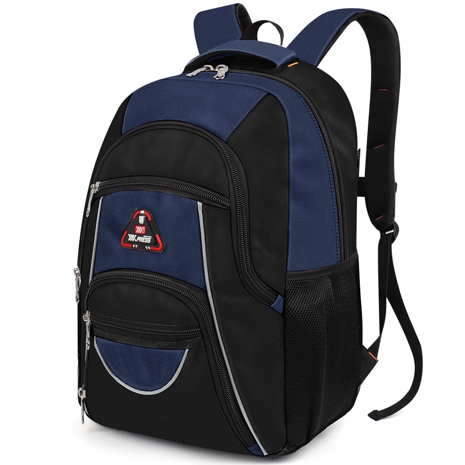 Extra Large Travel Backpack with Laptop Pocket,35L Lightweight Travel Work College School Bag for Men and Women,Navy,06512