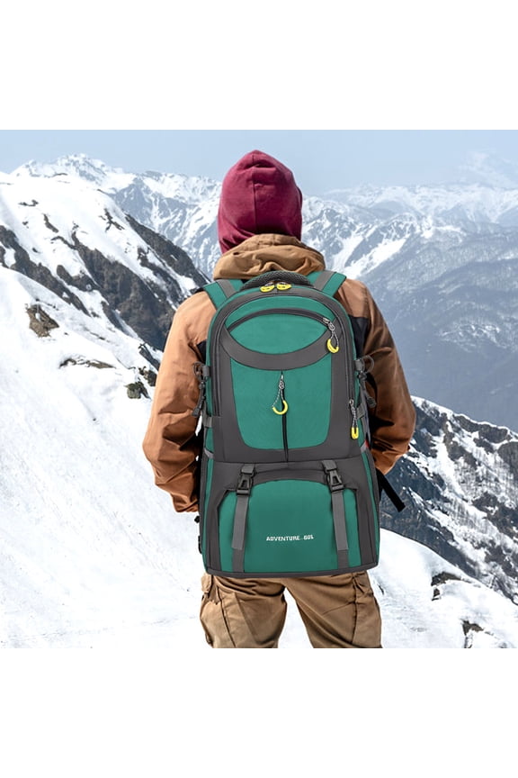 50L Hiking Backpack for Men Women, Lightweight Waterproof Mountaineering Travel Backpack, Large Capacity Camping Trekking Bag with Rain Cover, Outdoor Backpack