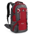 thumbnail image 1 of 50L Hiking Backpack for Men Women, Outdoor Camping Backpacking Backpack, Lightweight Travel Bag, Red - 8013, 1 of 8